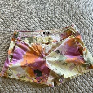 Size 2 colorful flower shorts by J Crew stretchy